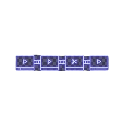 Pixelated control panel with various symbols on a white background